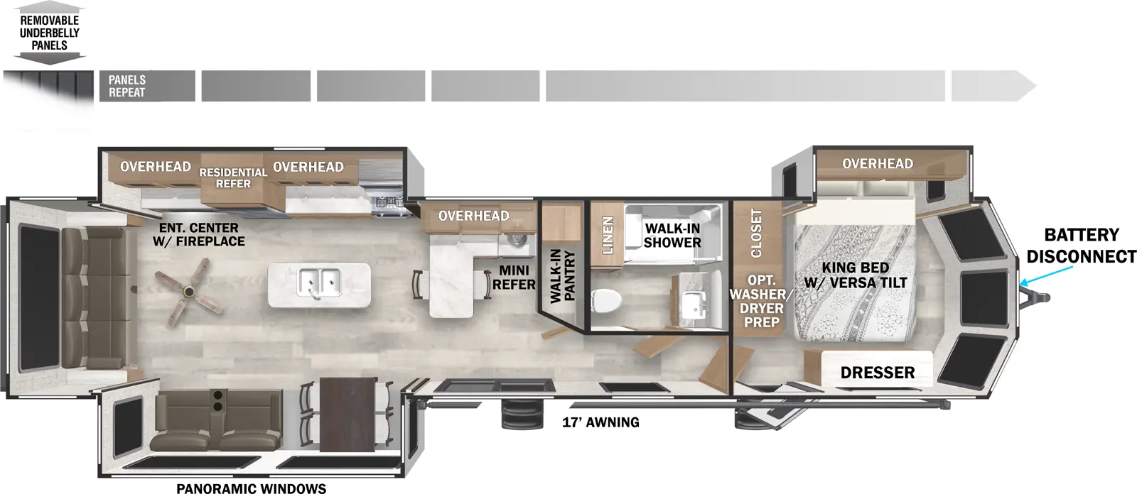 Wildwood Lodge 40RLB Floorplan